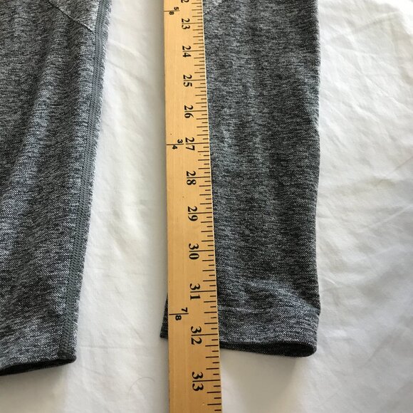 Gymshark Legging Women XXS Gray Flex Seamless Cropped Logo Elastic Waistband - Picture 4 of 9